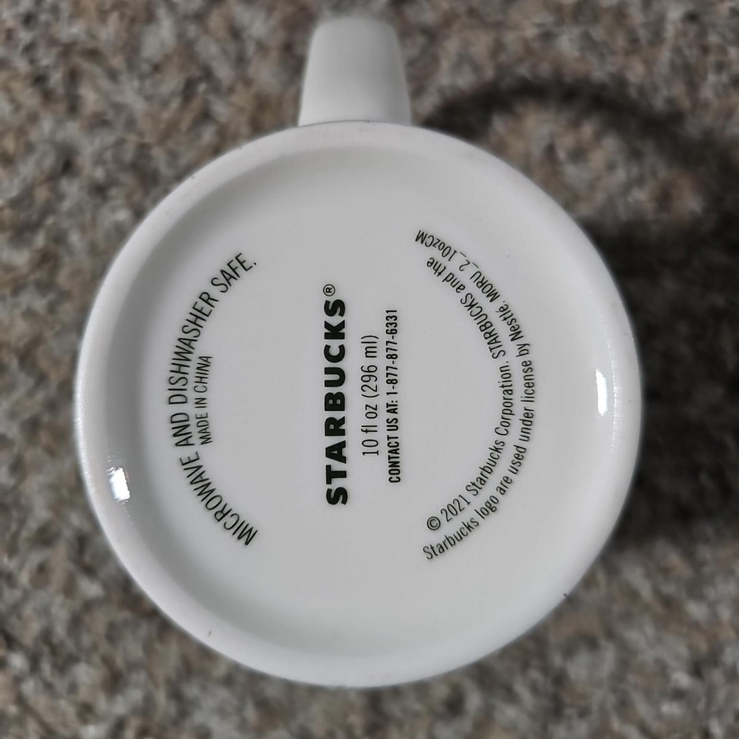 STARBUCKS Coffee Co Seattle, WA Barista Style 10 fl oz White Coffee Mug 2021