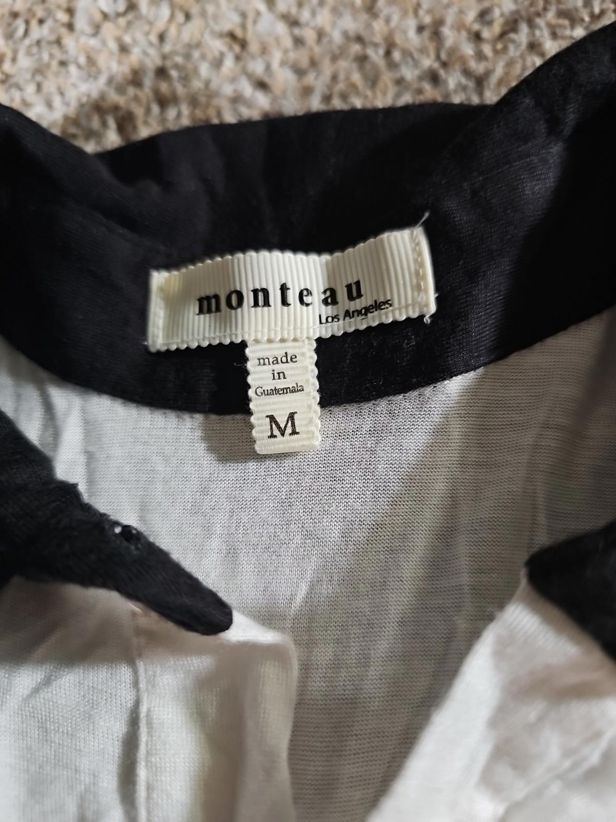 Monteau Los Angeles Collared Button Up Tank Top M