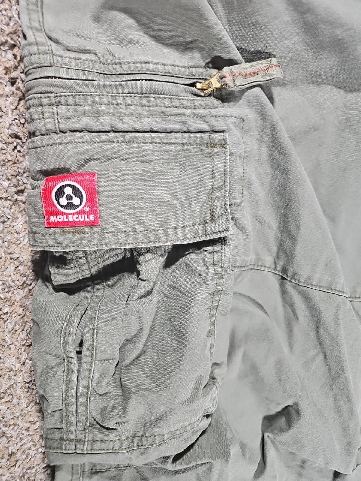 Y2K Molecule Cool Fusion Clothing Sz 50 Cargo Pants HEAVY
