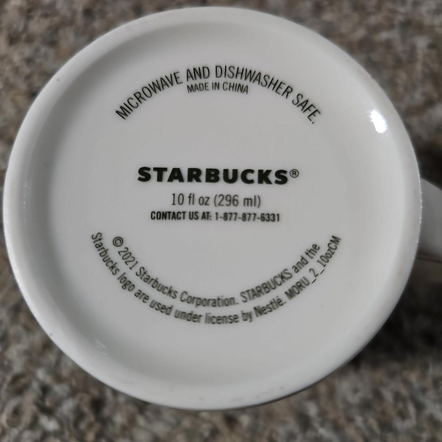 STARBUCKS Coffee Co Seattle, WA Barista Style 10 fl oz White Coffee Mug 2021