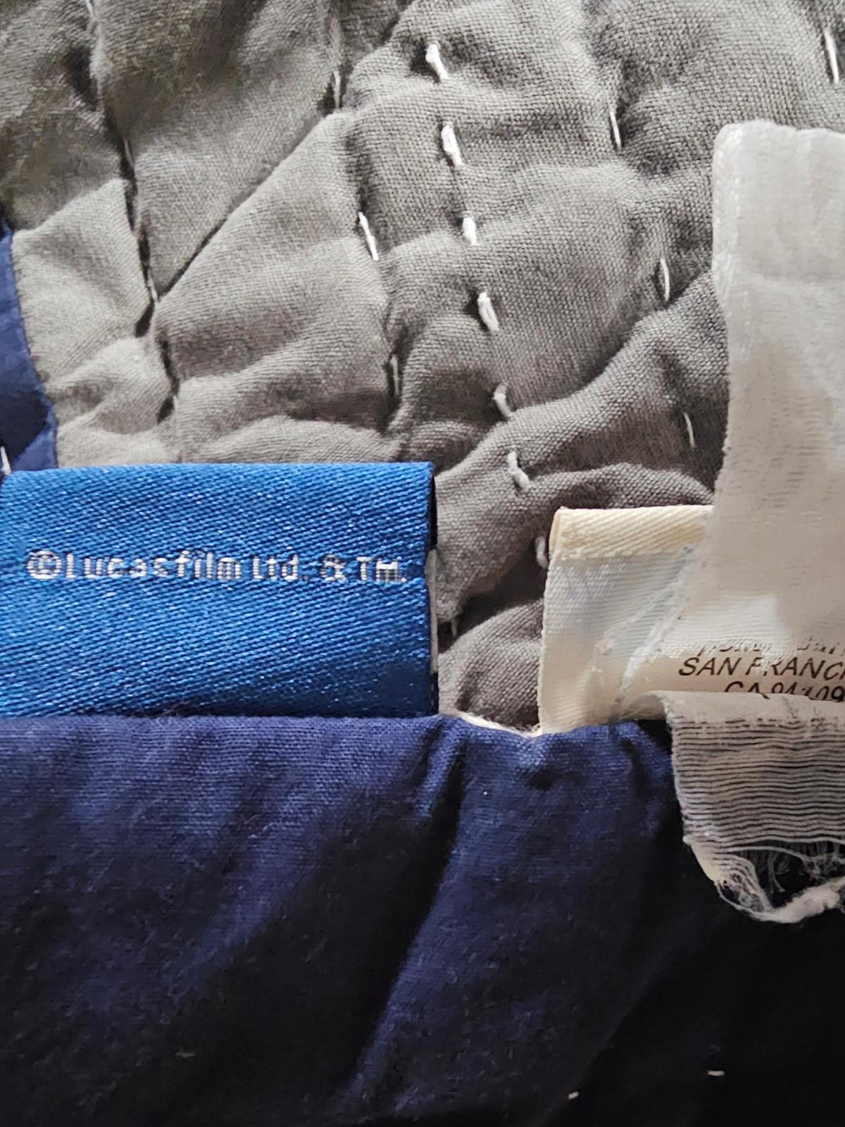 Star Wars Quilt Twin Pottery Barn Kids X-Wing Tie Fighter Gray Blue Lucasfilm