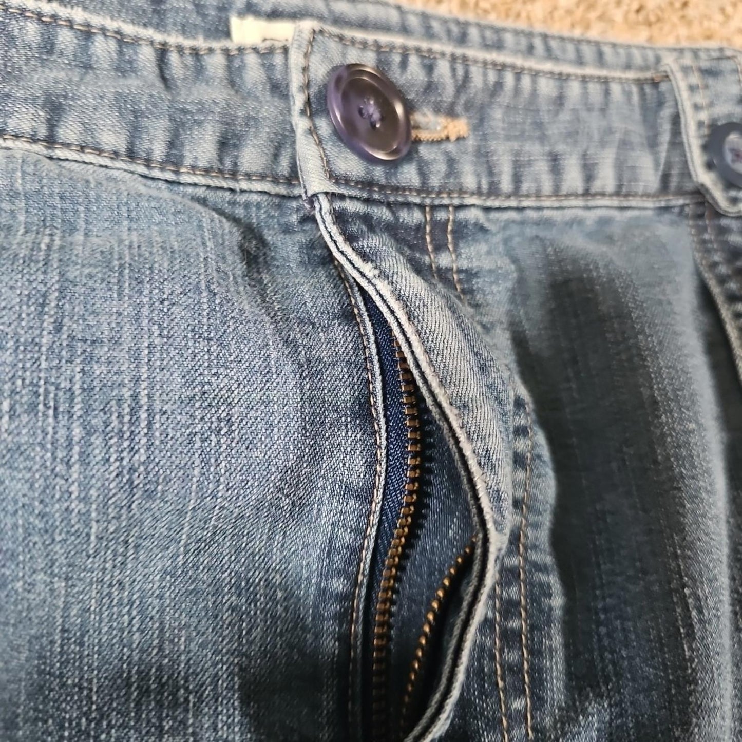 Cherokee Brand Sz 16 Denim Jean Skirt