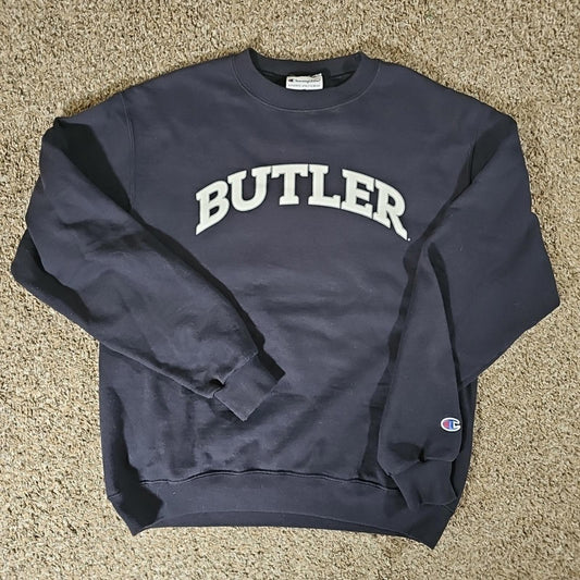 Butler University Champion Athleticwear Blue Sweatshirt Sz M