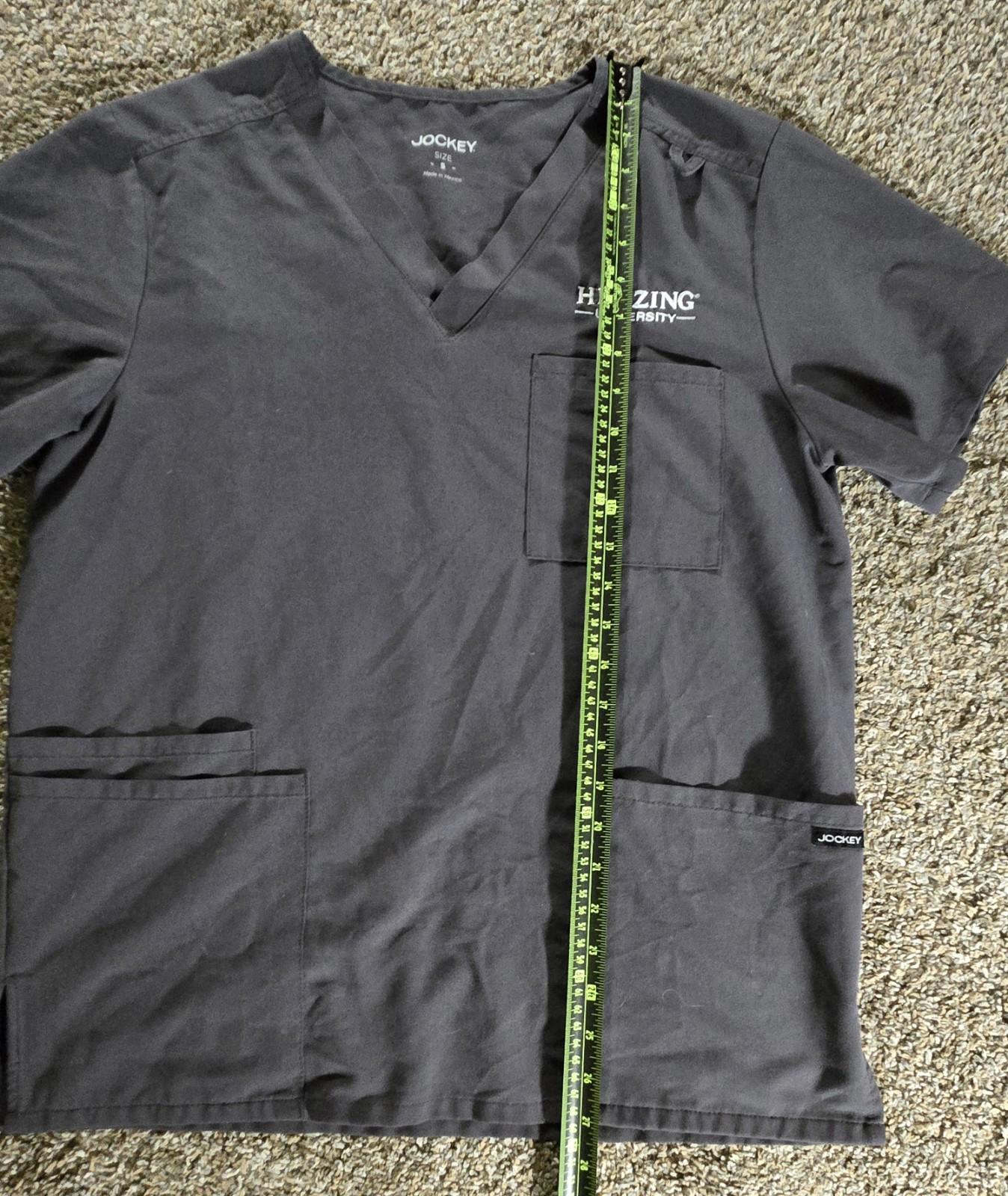 Herzing University Gray Jockey Nursing Scrub Size Small