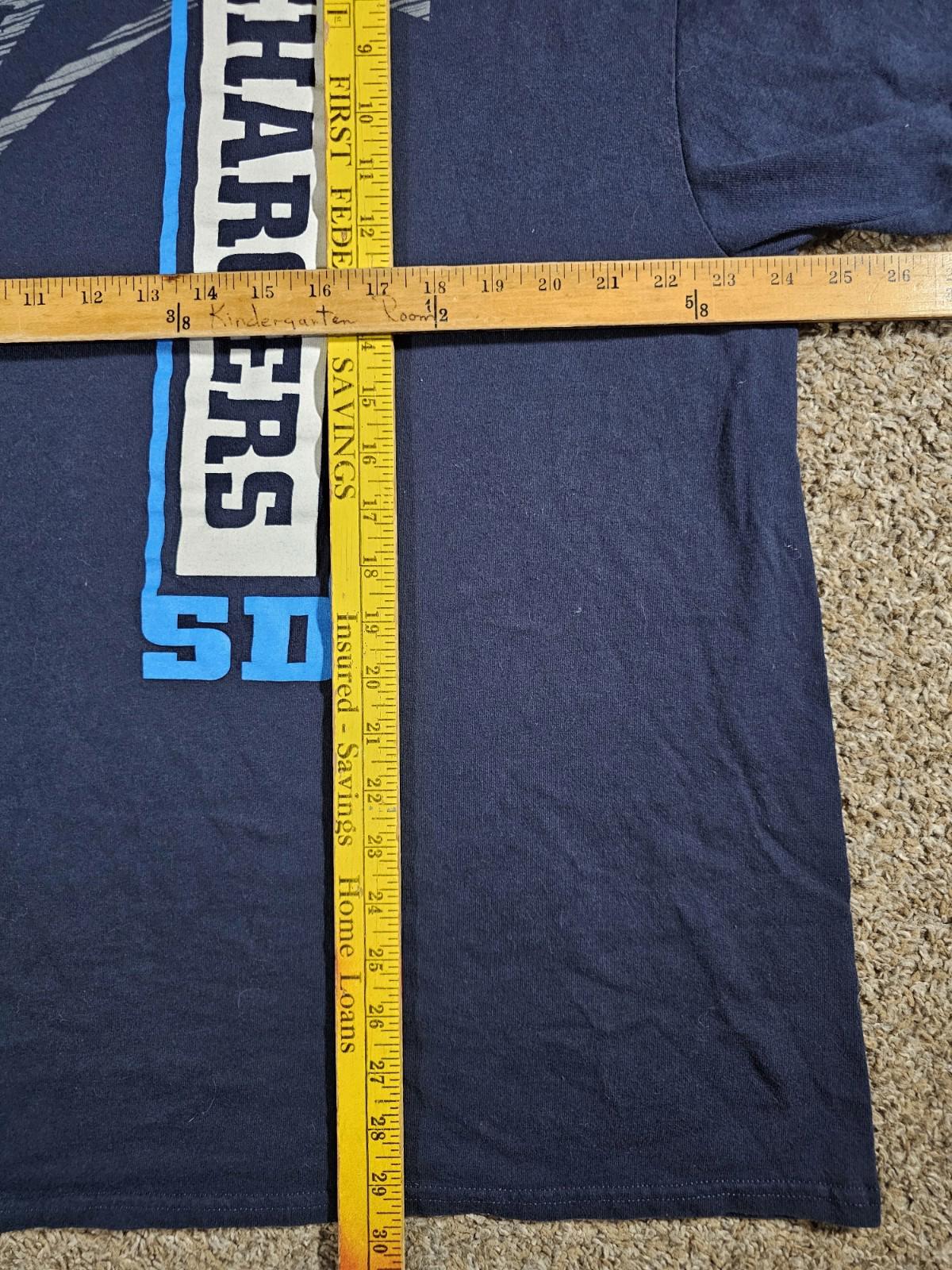 NFL Team Apparel San Diego Chargers Shirt Men's Blue 2xl