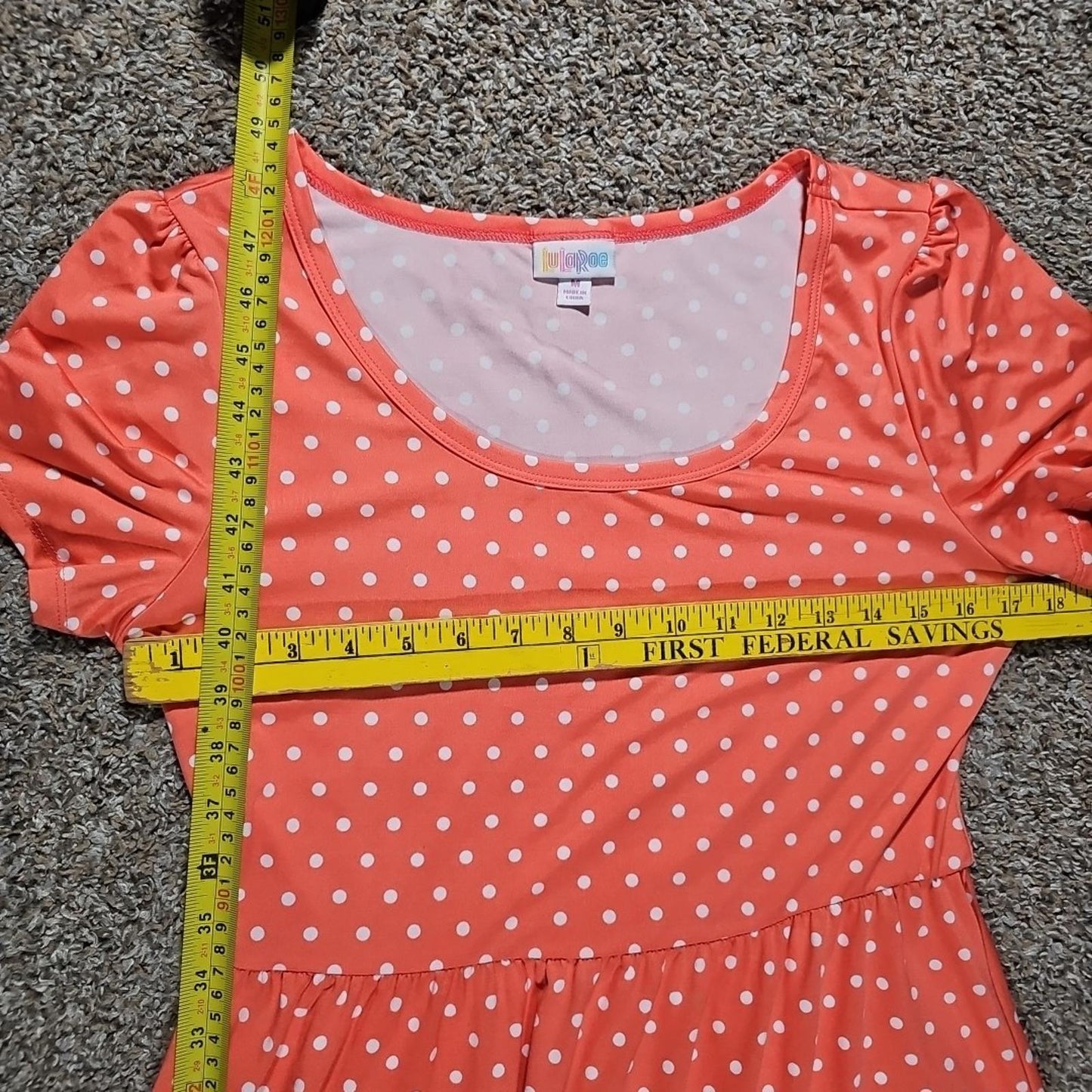 Lularoe M Polka Dotted Dress