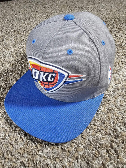 OKC Oklahoma City Thunder NBA Hat Snapback Mitchell Ness