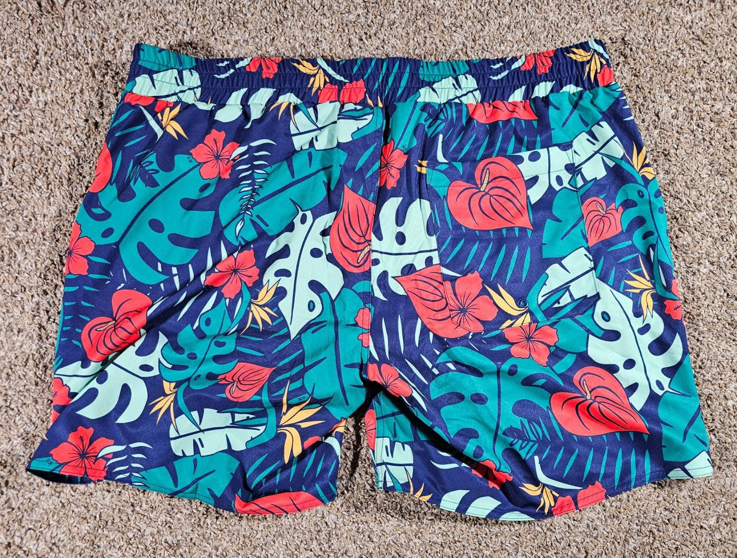 Tomboy X 2X Floral Drawstring Swimtrunks