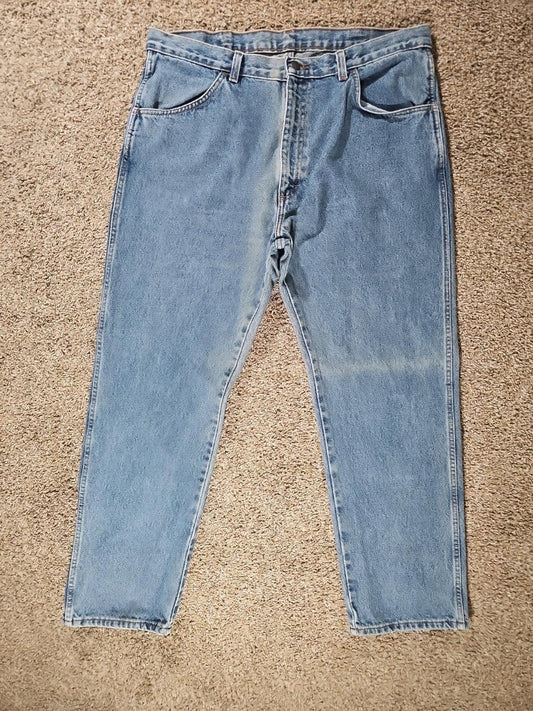 Rustler 38x30 Straight Blue Jeans
