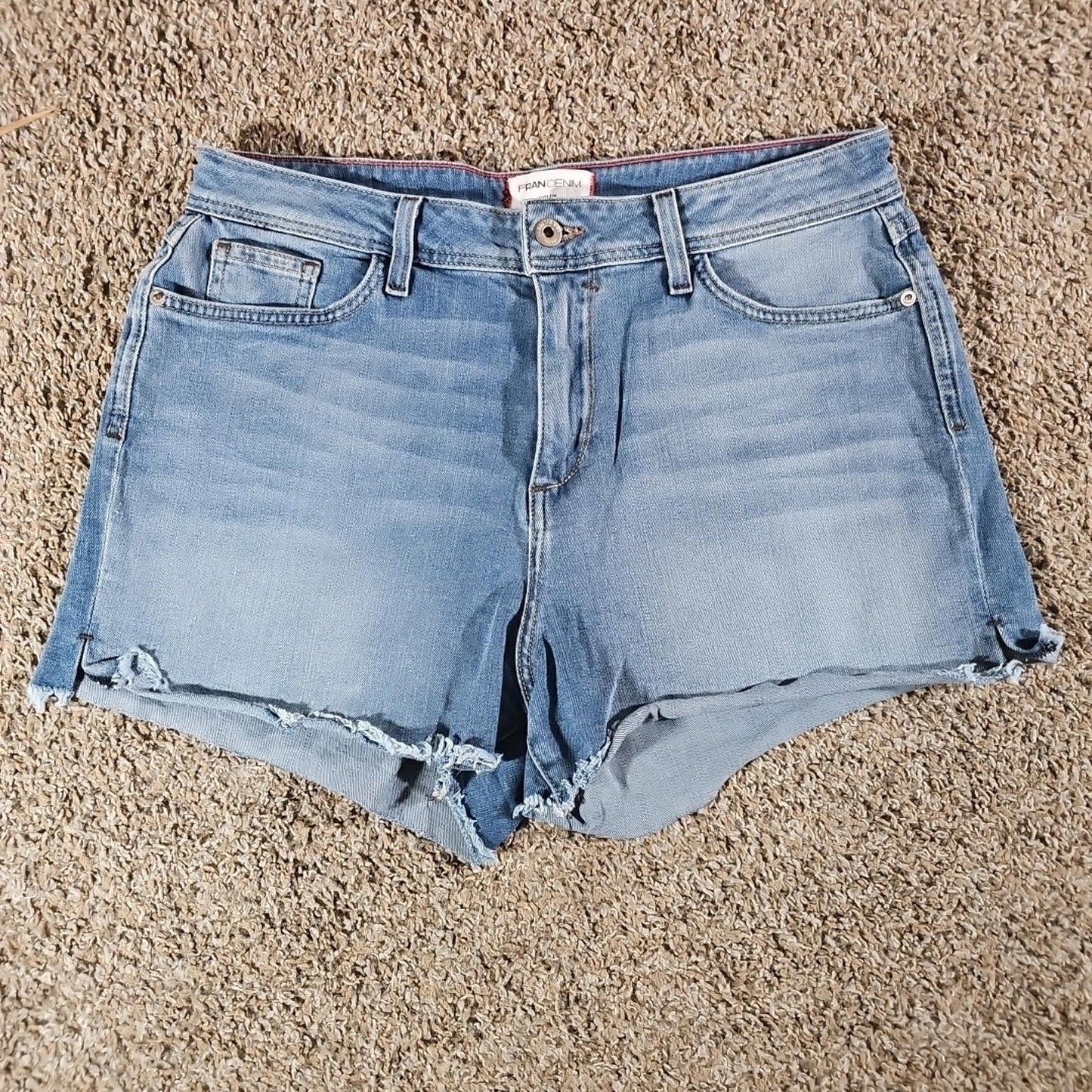 Fran Denim Ruby Sz 30 Cutoff Jean Shorts USA MADE