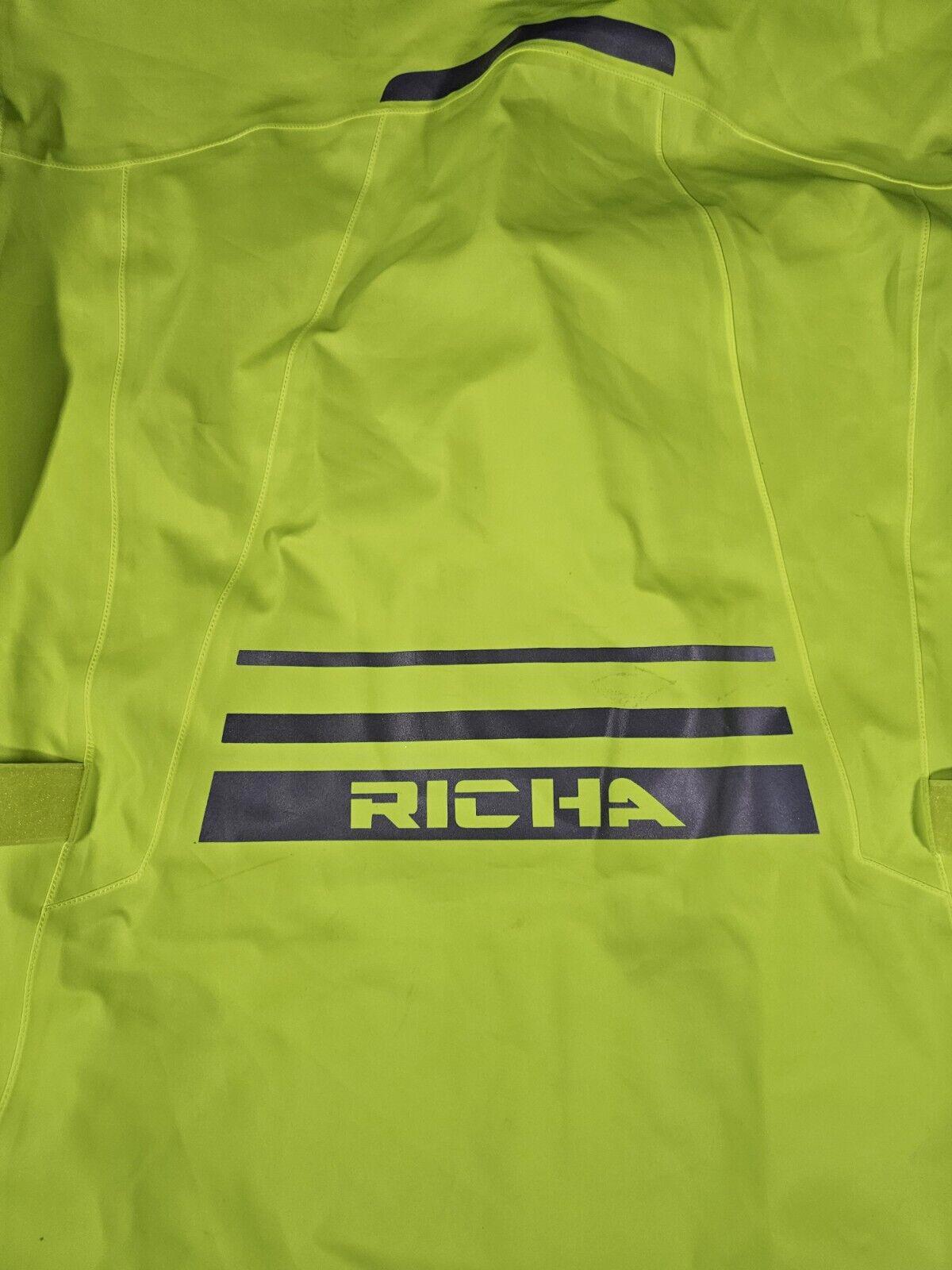 Richa Rain stretch jacket Hi Vis Riding Motorcycle 6XL NWT