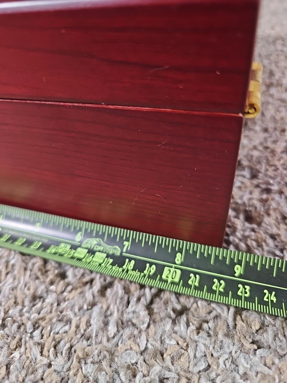 Mantello Cigars Wooden Humidor hygrometer gauge NWD NWOT Boveda 4 Humidity Packs
