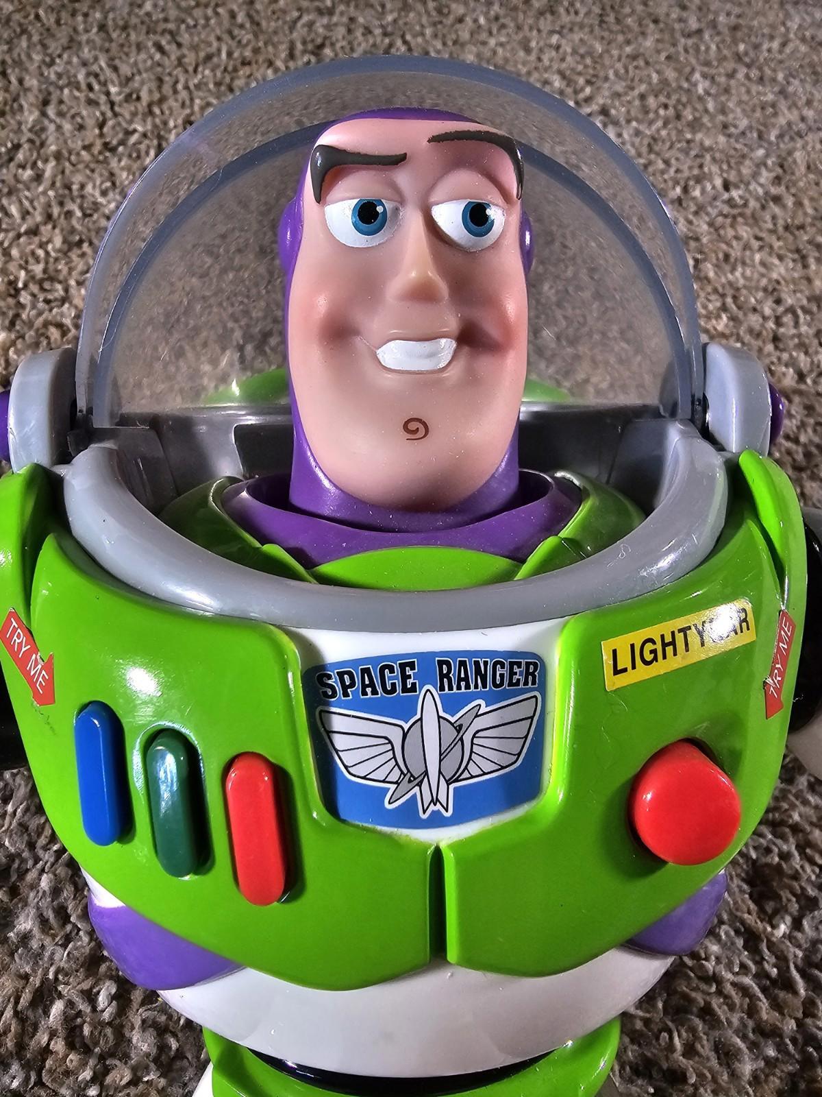 Disney Store Toy Story Buzz Lightyear London 12" Tested DAMAGE