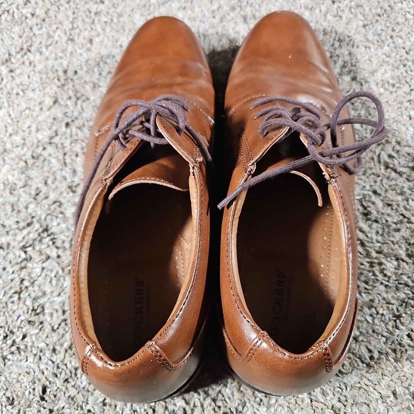 Dockers 90-36896 10M Brown Oxford Dress Shoes