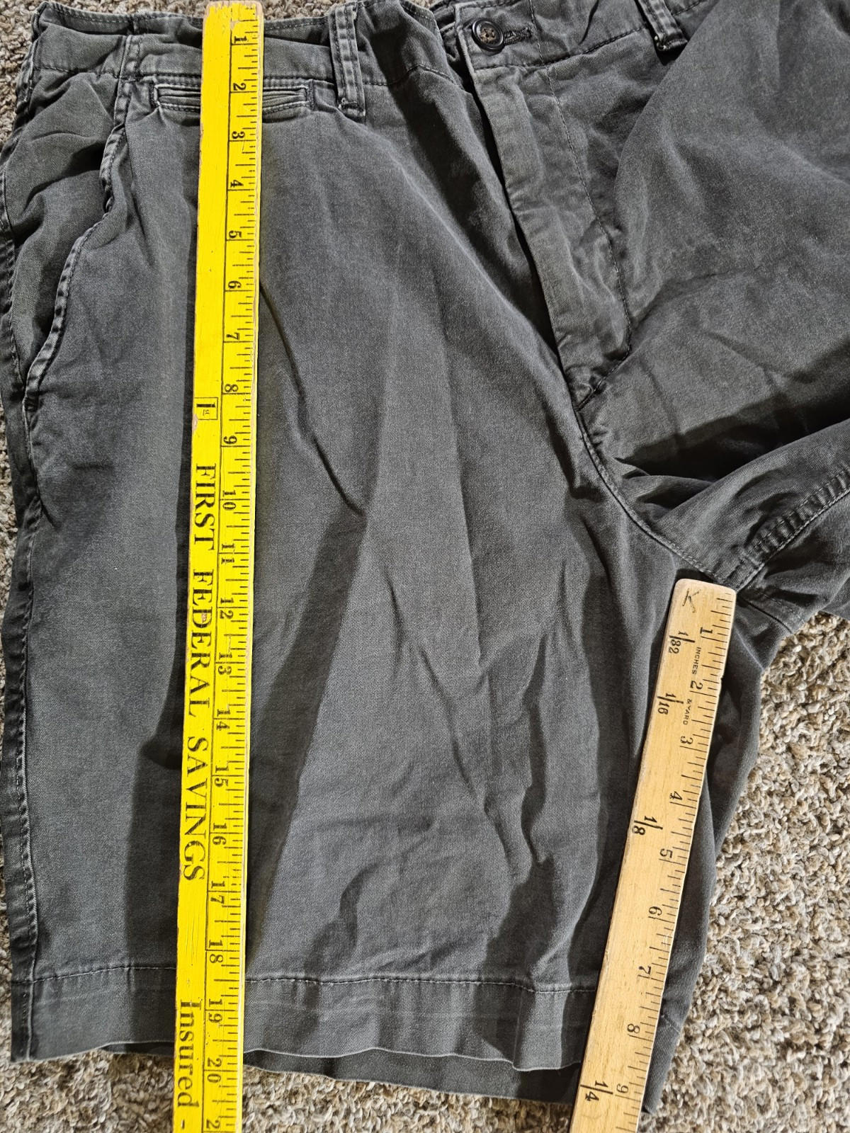 AEO American Eagle Outfitters Next Level Flex Shorts 38 Gray