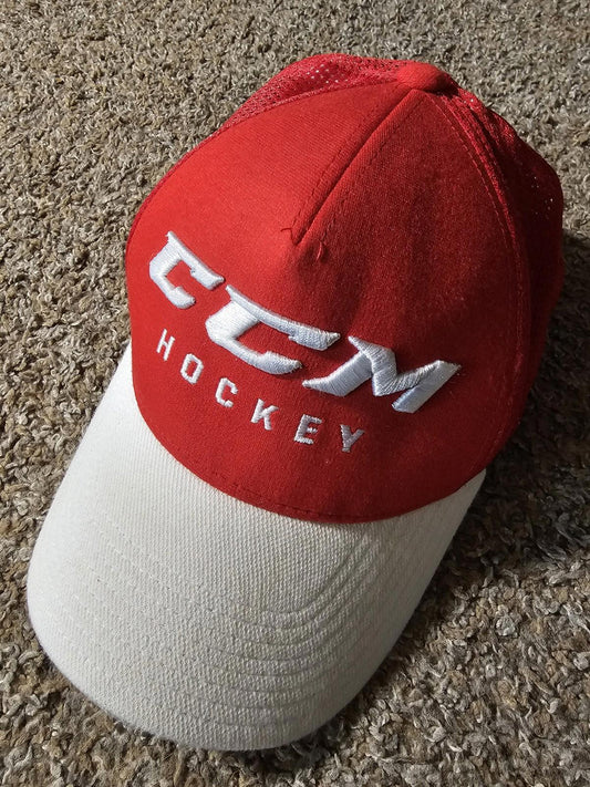 CCM Hockey Snapback Red White Hat