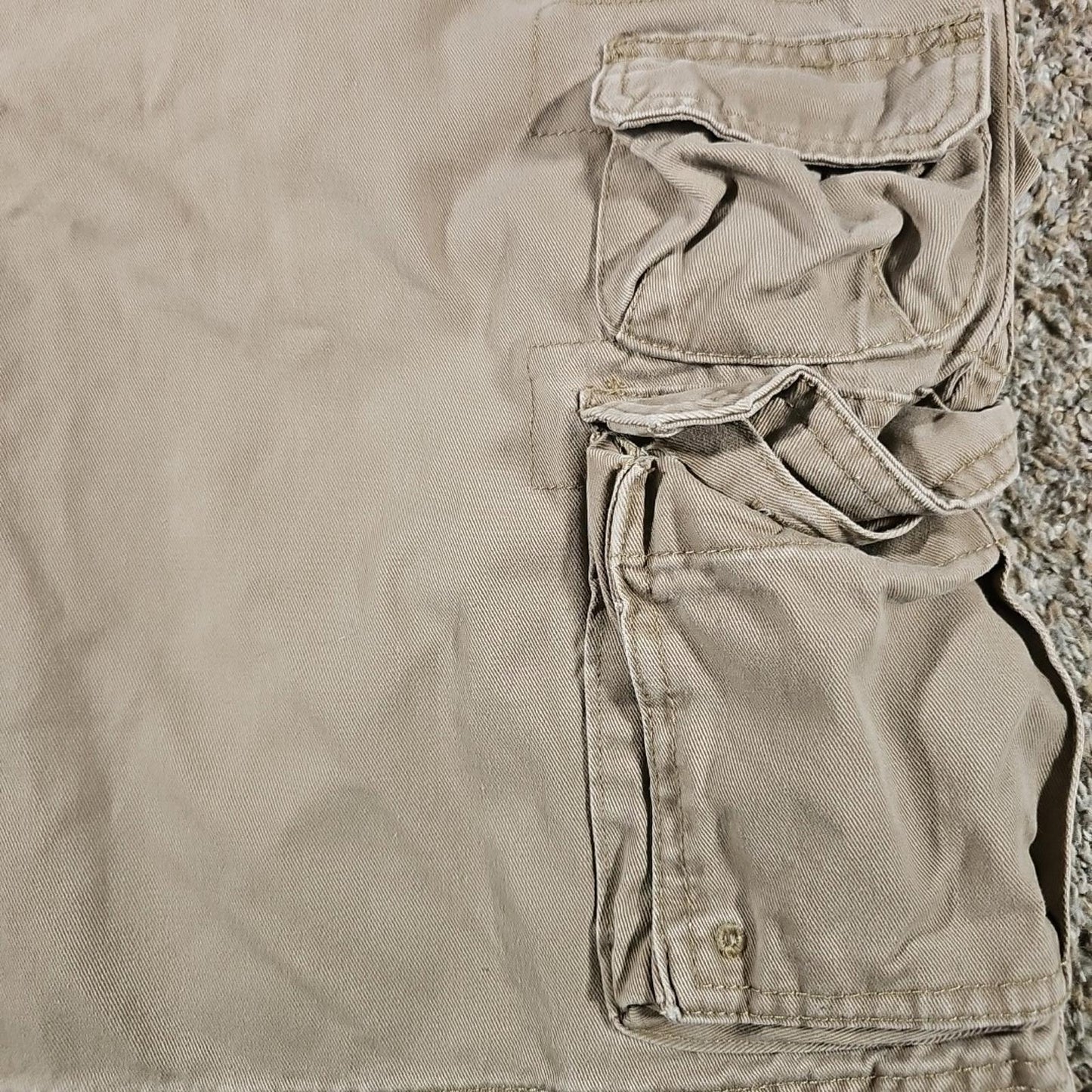 Lee Dungarees Cargo Shorts Sz 48 Khaki Utility Grunge