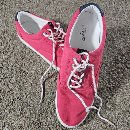 J.Crew AL-058 Salmon Canvas Lace-Up Shoes Men’s Size 10