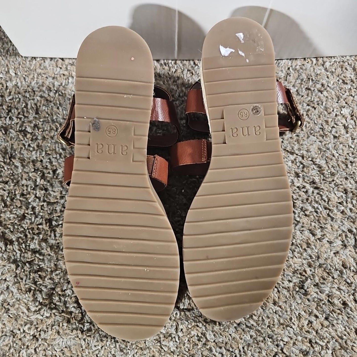 A.n.a A New Approach Burbank Strap Sandals Brown 8.5