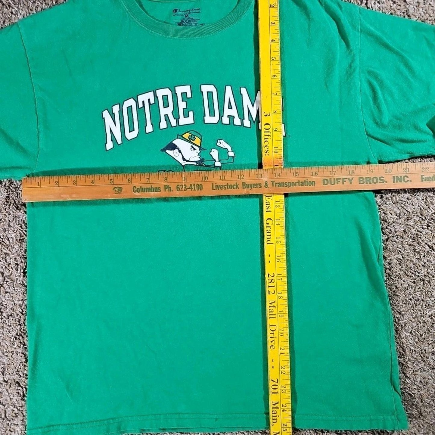 Champion Green Notre Dame Fighting Irish T-shirt Medium