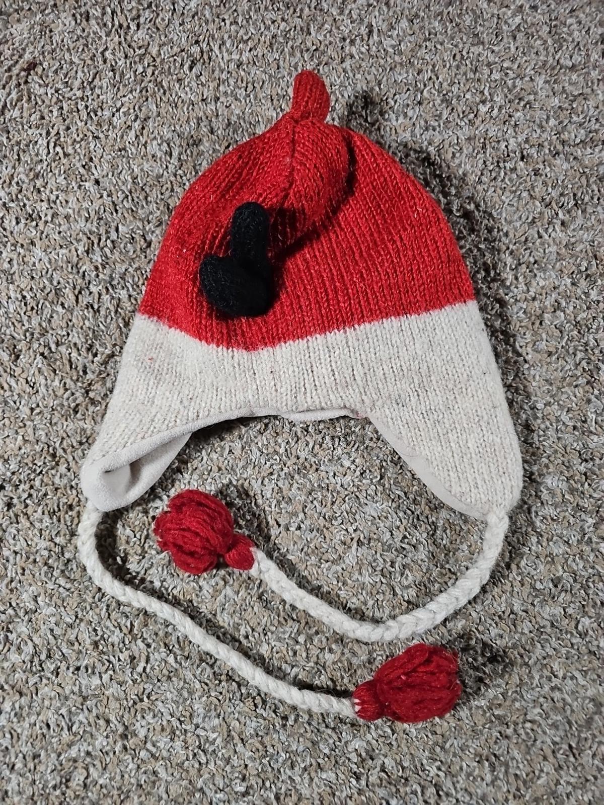 100% Wool Angry Birds Winter Hat Beanie