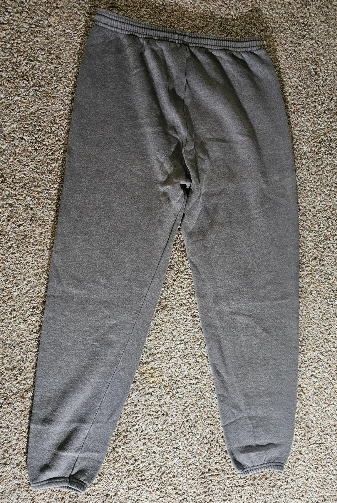 Vintage Lee Sweatpants Mens L Gray Heavyweight Drawstring Jogger