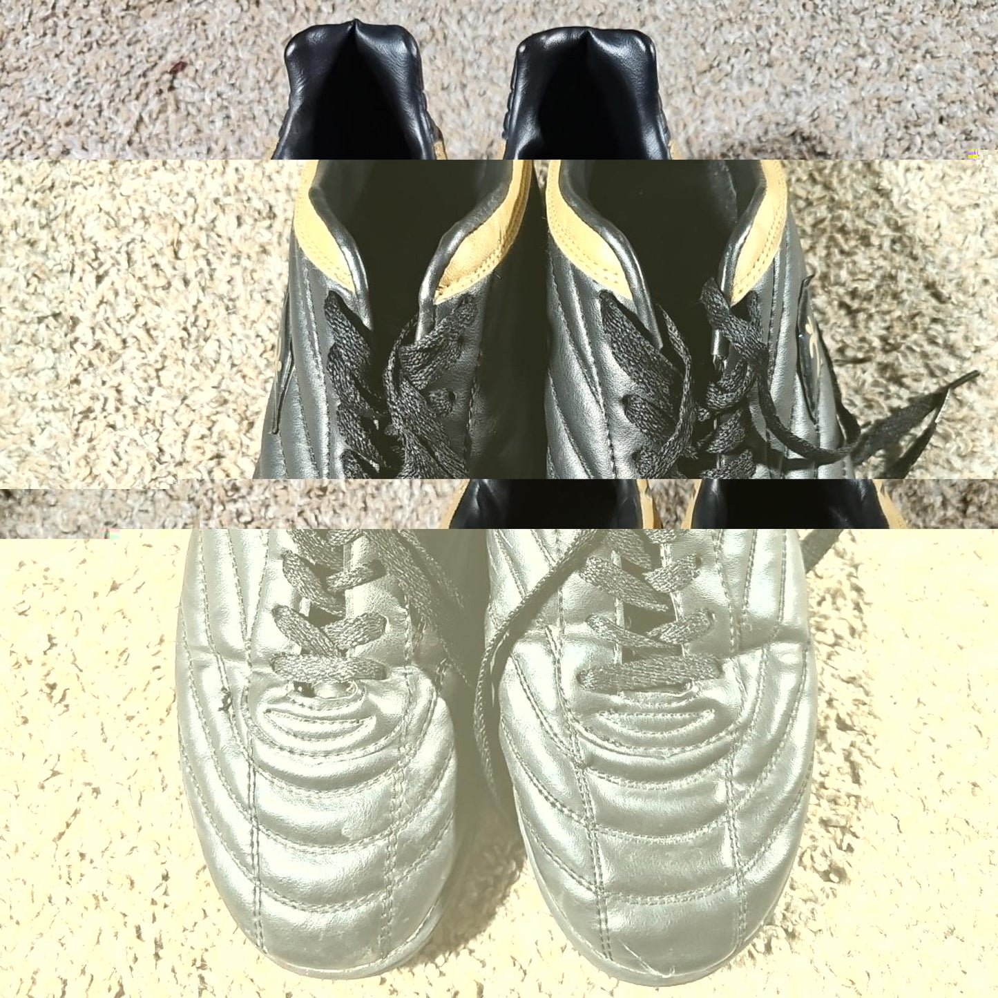 I-RUN Leather Indoor Soccer Trail Running Shoes Sz 45