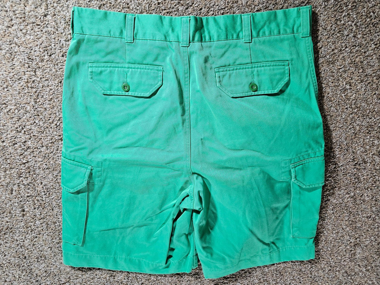Lands End Cargo Shorts Size 35 Green