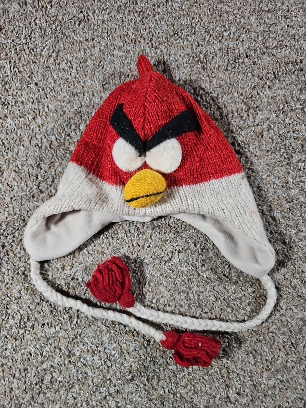 100% Wool Angry Birds Winter Hat Beanie