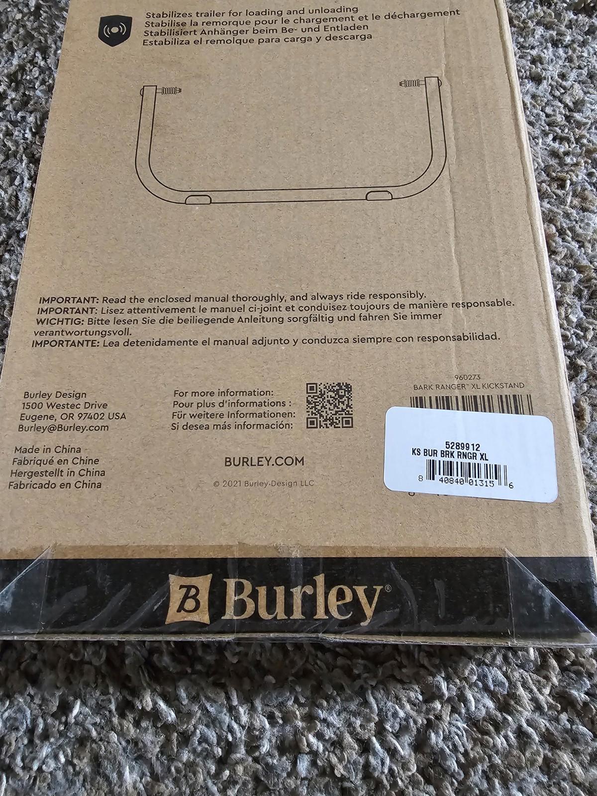 Burley Bike Trailer Bark Ranger XL Kickstand - Brand New