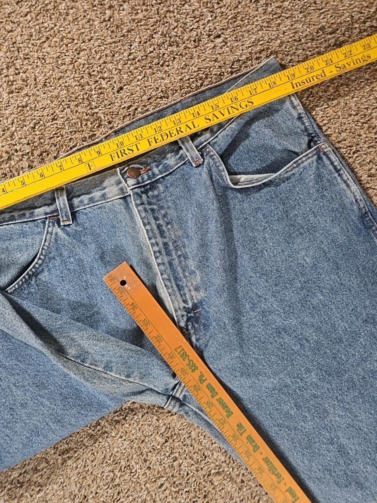 Rustler 38x30 Straight Blue Jeans