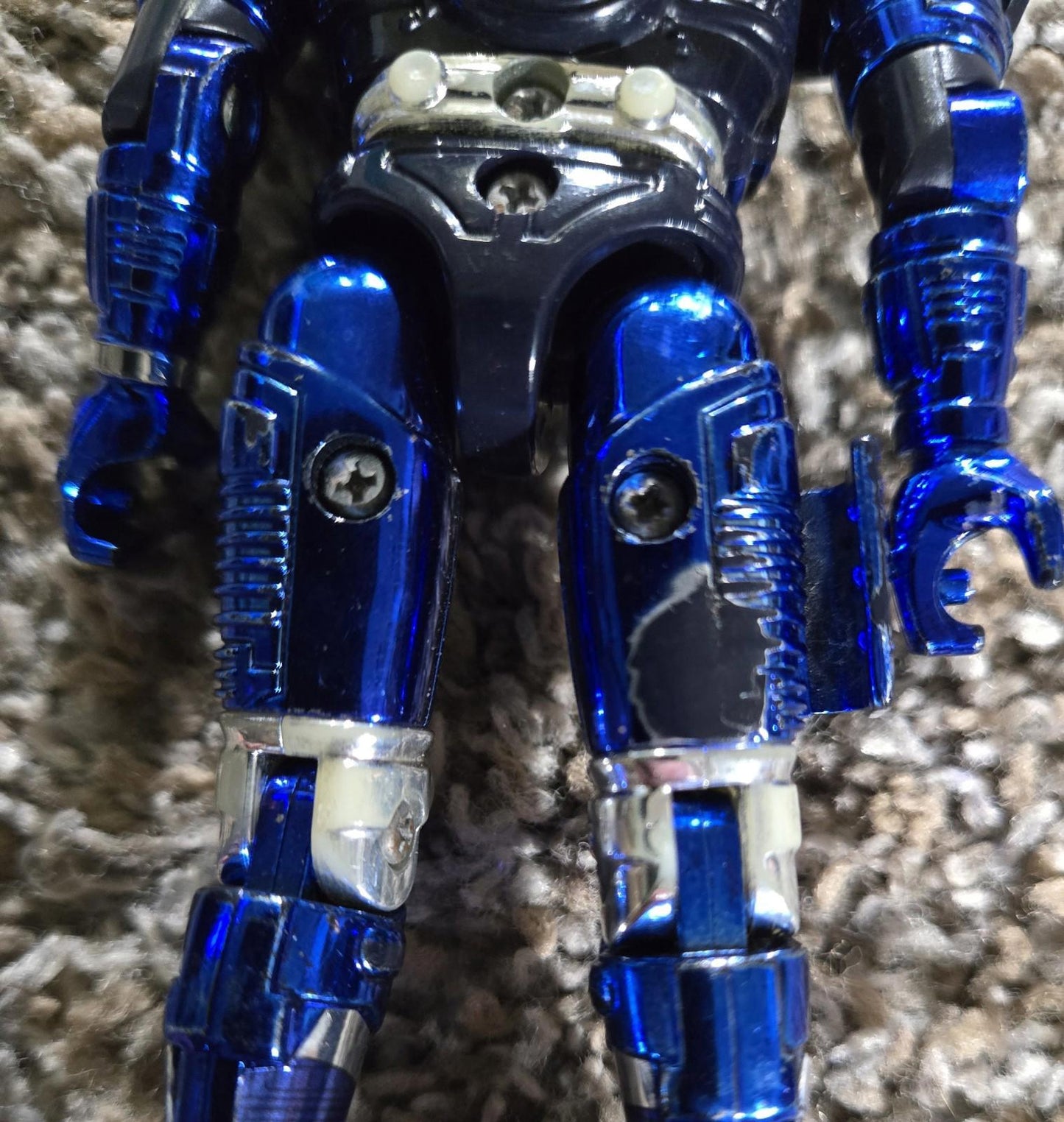Vintage 1996 Bandai Beetleborgs Blue Stinger 6” Action Figure