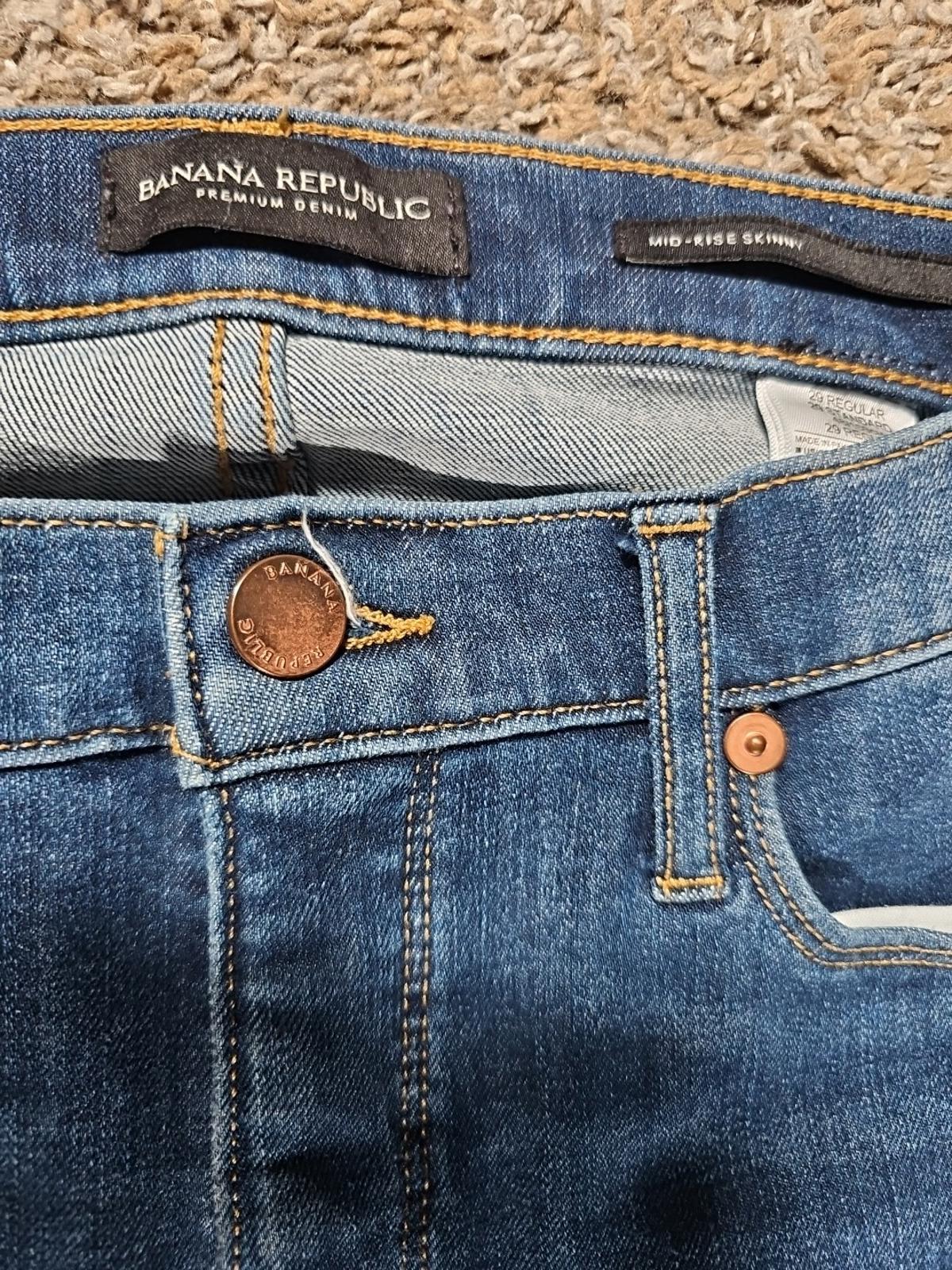Banana Republic MidRise Skinny Sz 29 Jeans