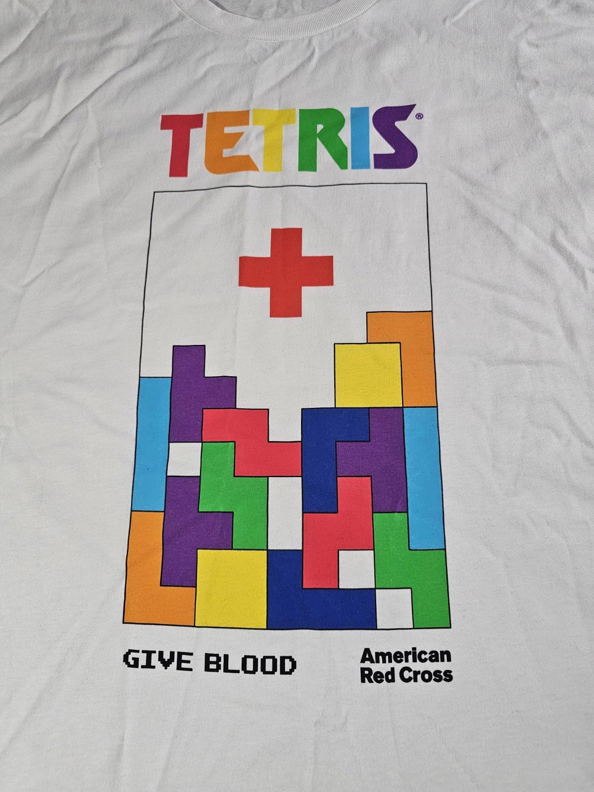 Tetris x American Red Cross Men's XL Shirt 40th Anniversary