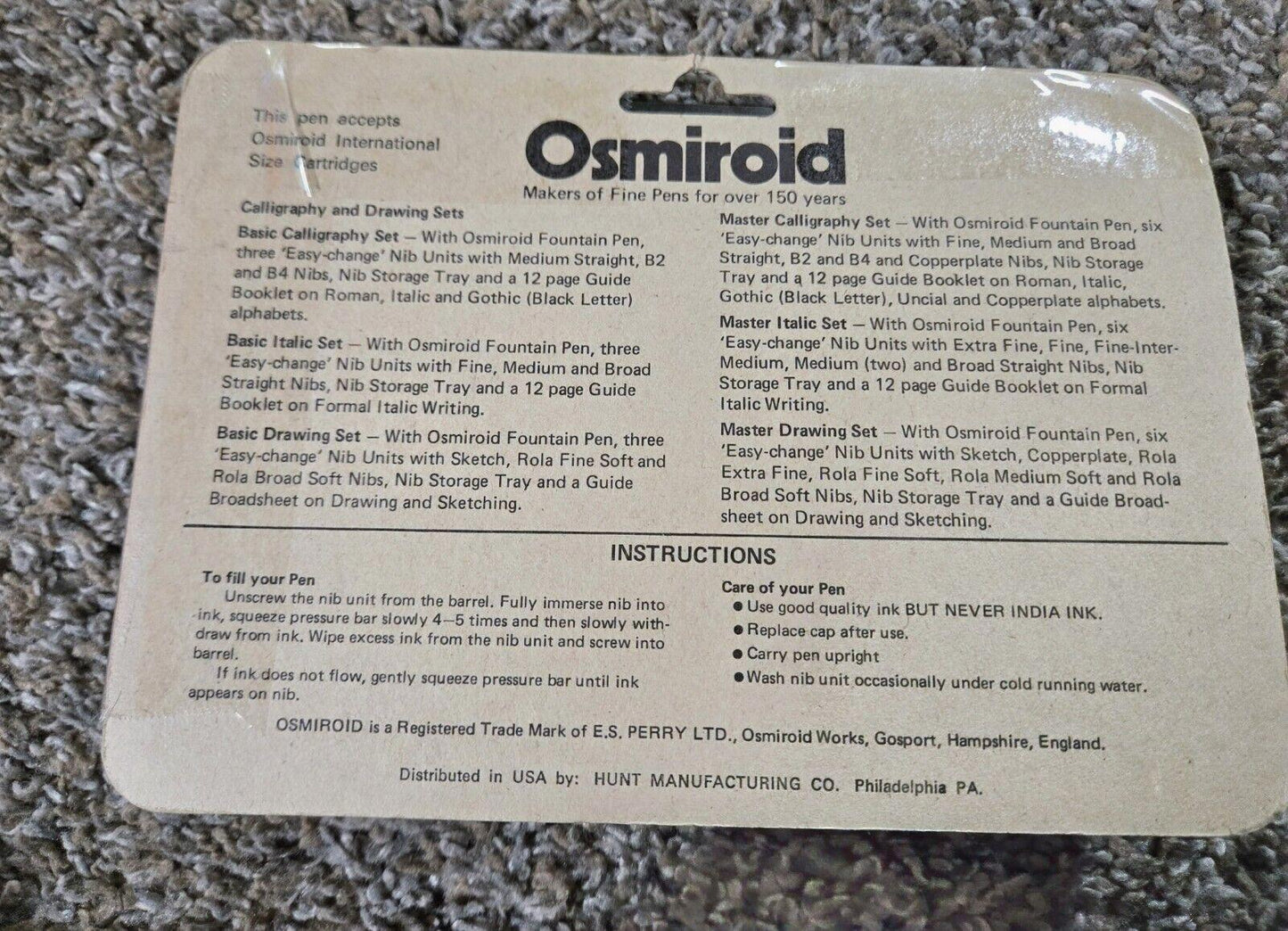 Vintage Osmiroid Fountain Pen For Left-Handers