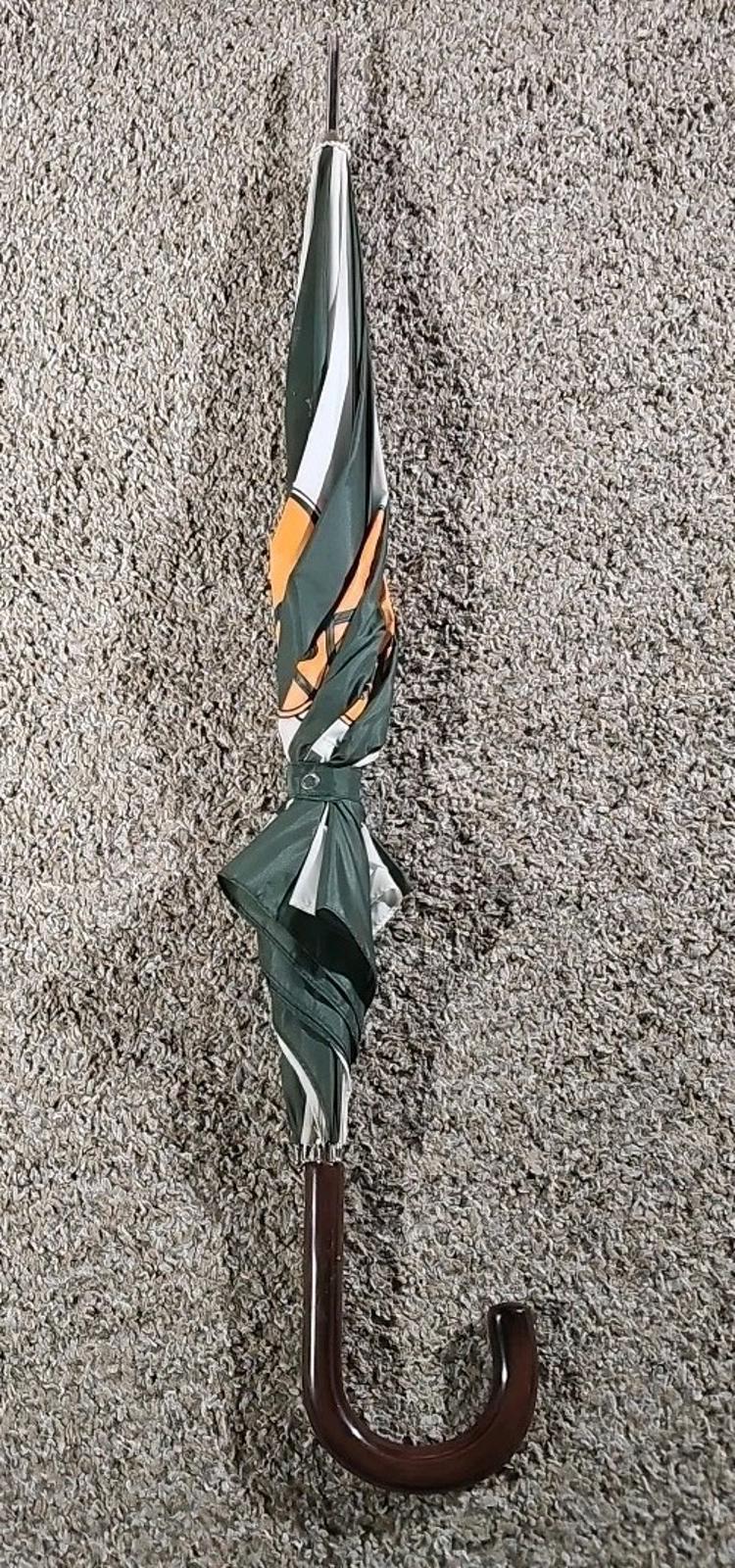 Vintage Green Bay Packers Helmets Approx 40" Canopy Umbrella