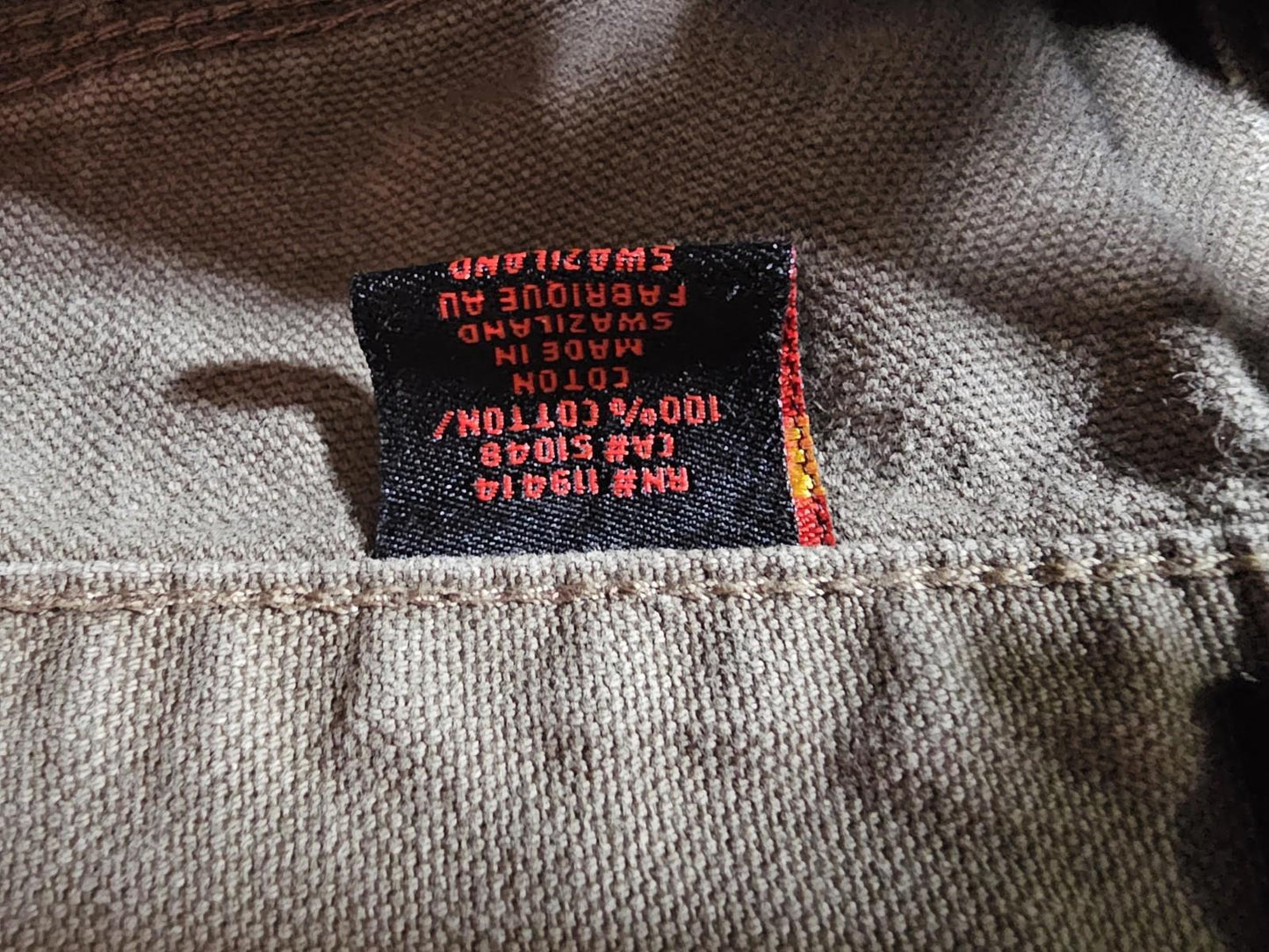 Wolverine Khaki Carpenter Work Shorts 42 Heavy Duck Canvas