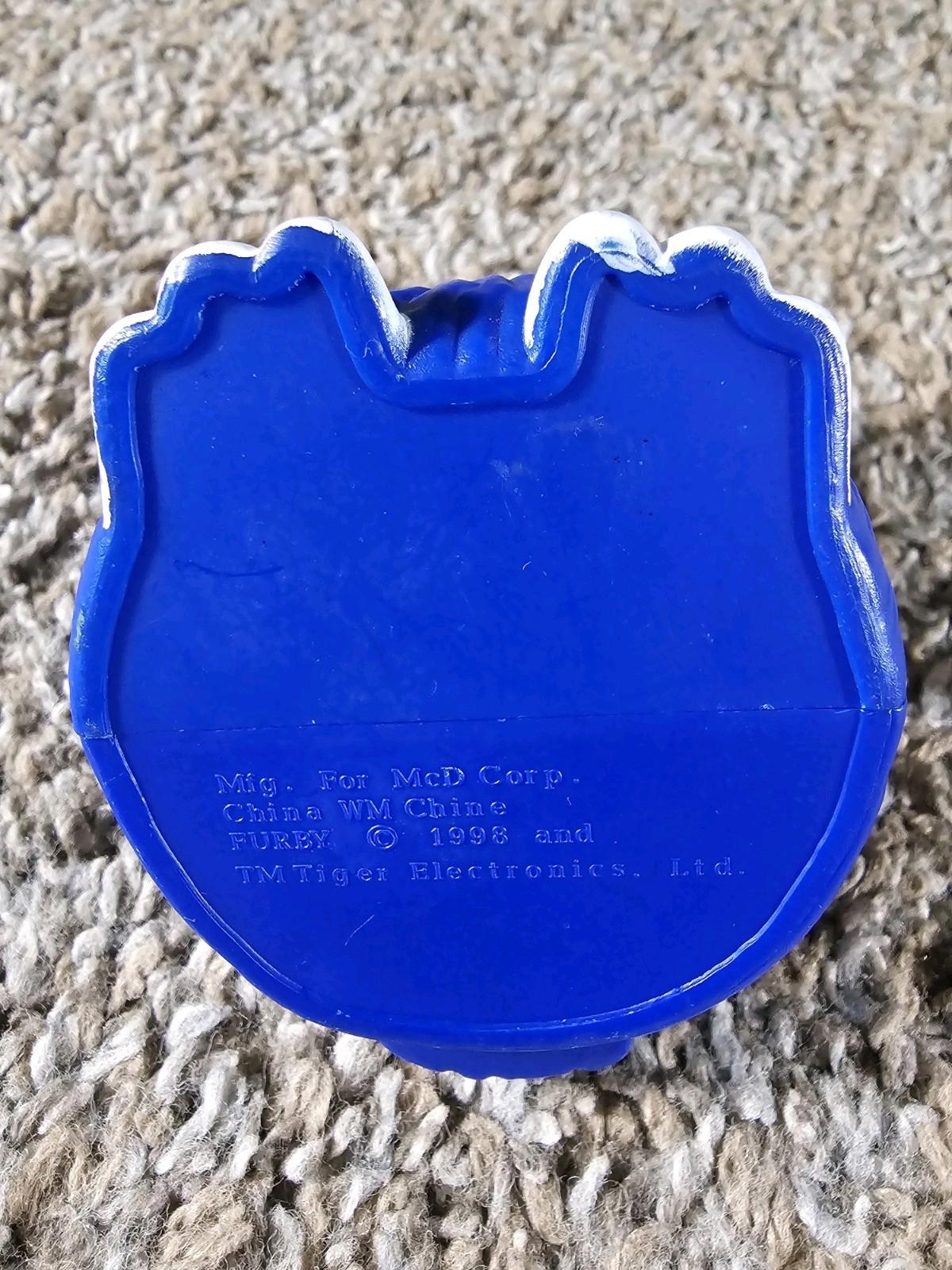 1998 McDonald's blue FURBY purple hair