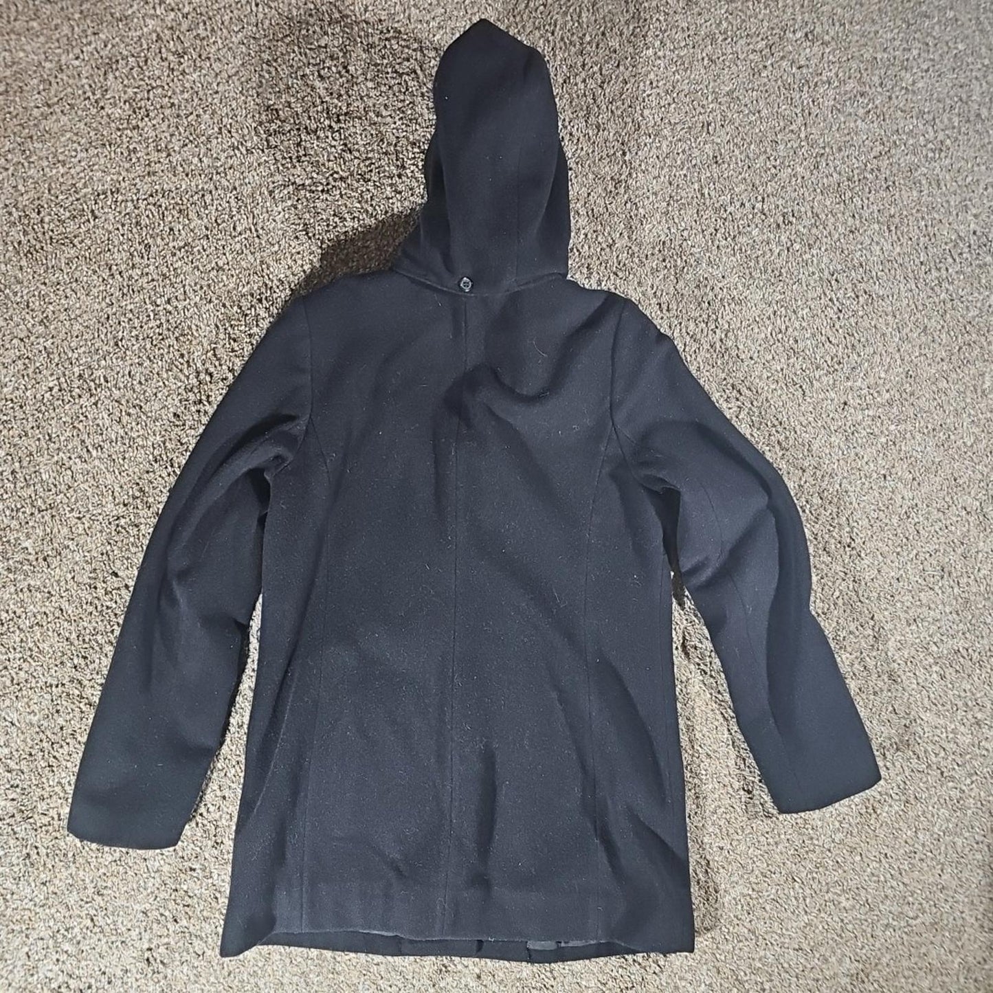 Unlisted Sz M Black Hooded Peacoat