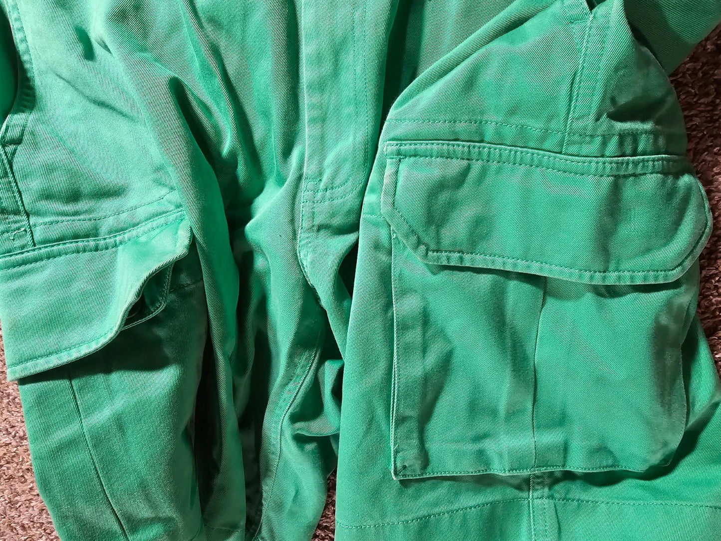 Lands End Cargo Shorts Size 35 Green