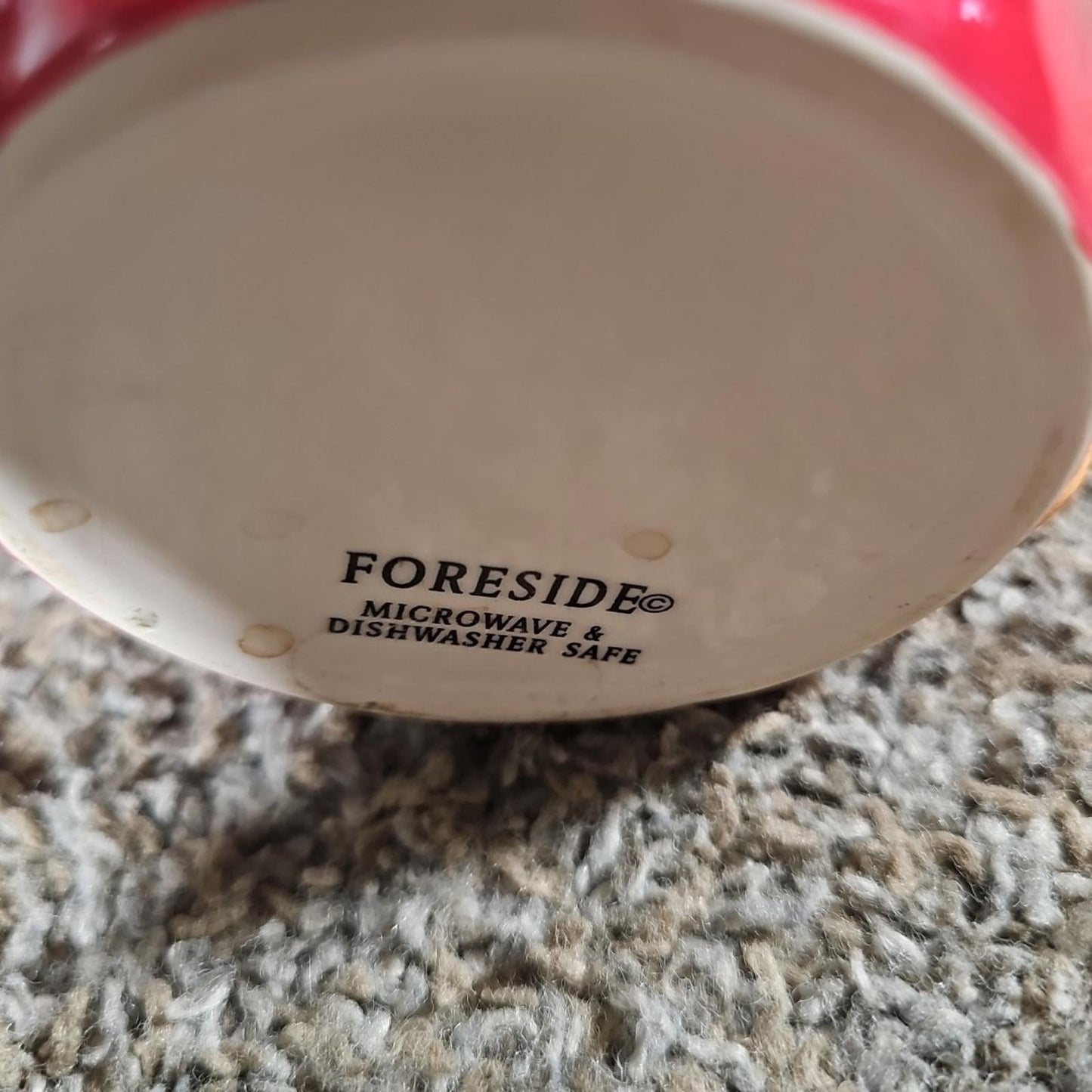 Fall Leaf Cider Mug Glazed Pottery Coffee Ceramic Foreside Festive Autumn Red