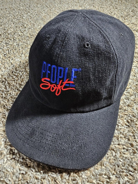 Vintage PeopleSoft Reversible Strapback Hat Y2K Oracle