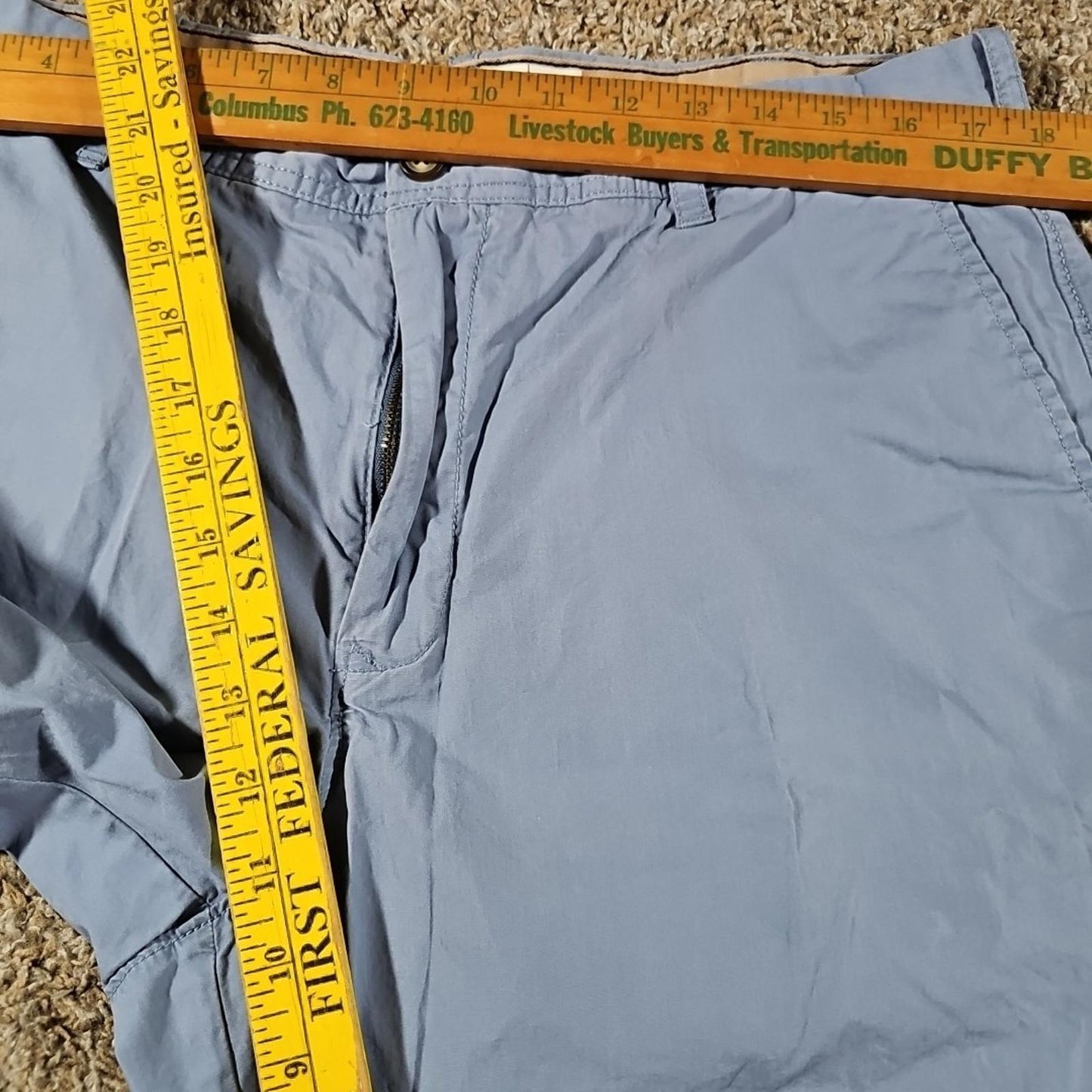 IZOD Saltwater 36x10.5 Blue Shorts