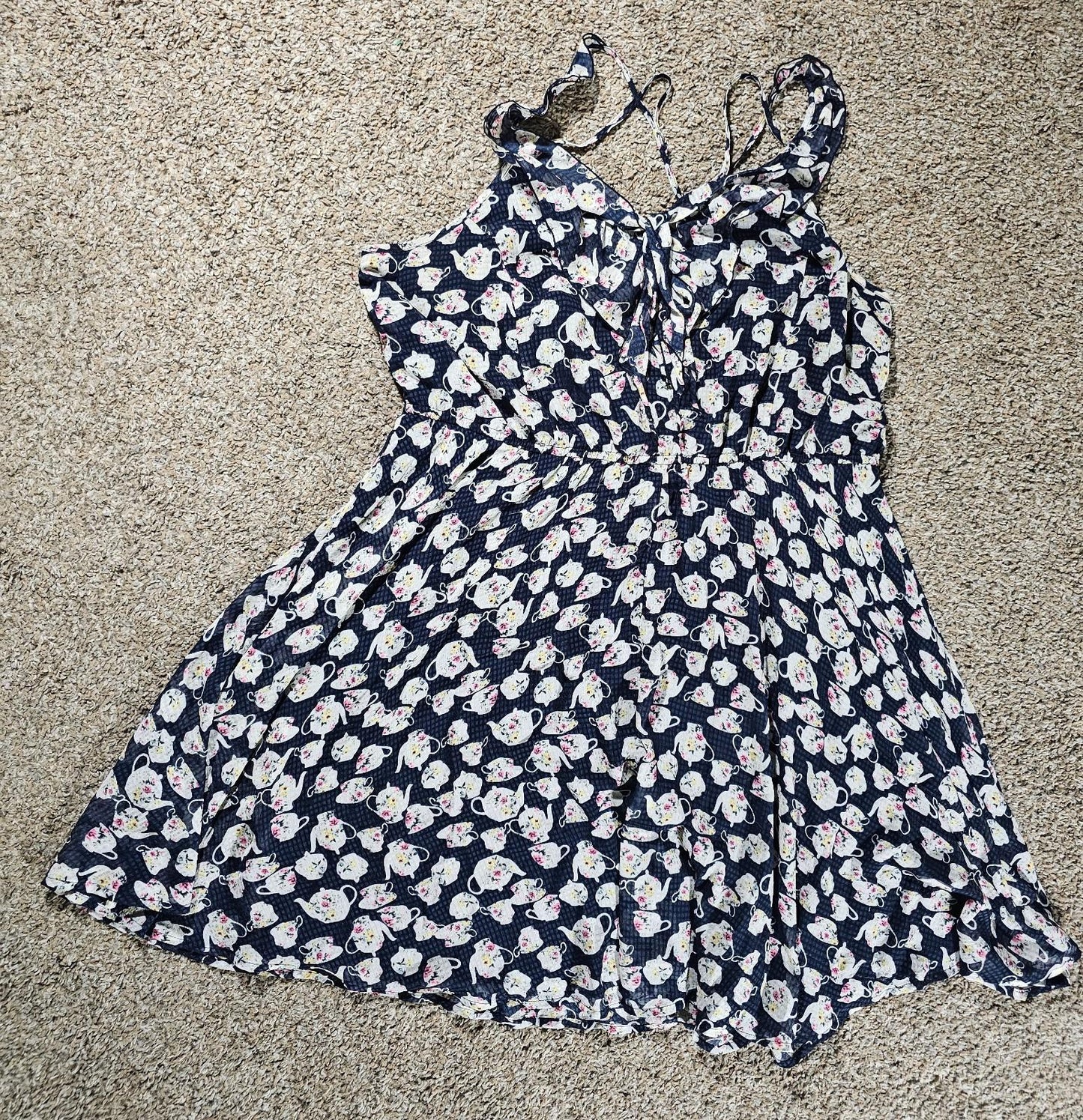 Disney Collection By Lauren Conrad Floral Teapot Dress XXL
