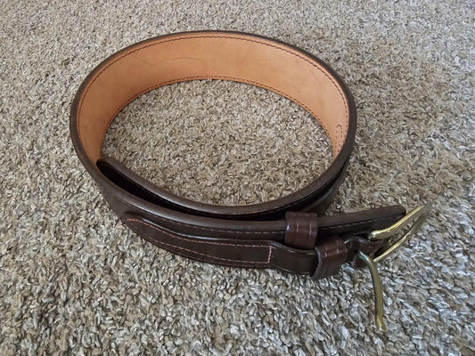 Don Hume B106 size 28 brown leather belt USA MADE
