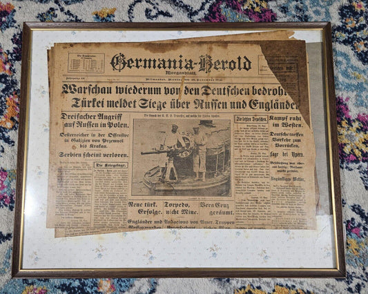 November 23 1914 german newspaper Germania-Herold Morgenblatt