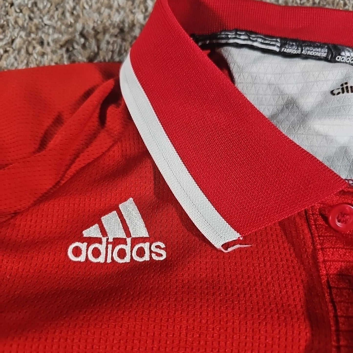 Adidas Climalite XL Wisconsin Badgers Polo