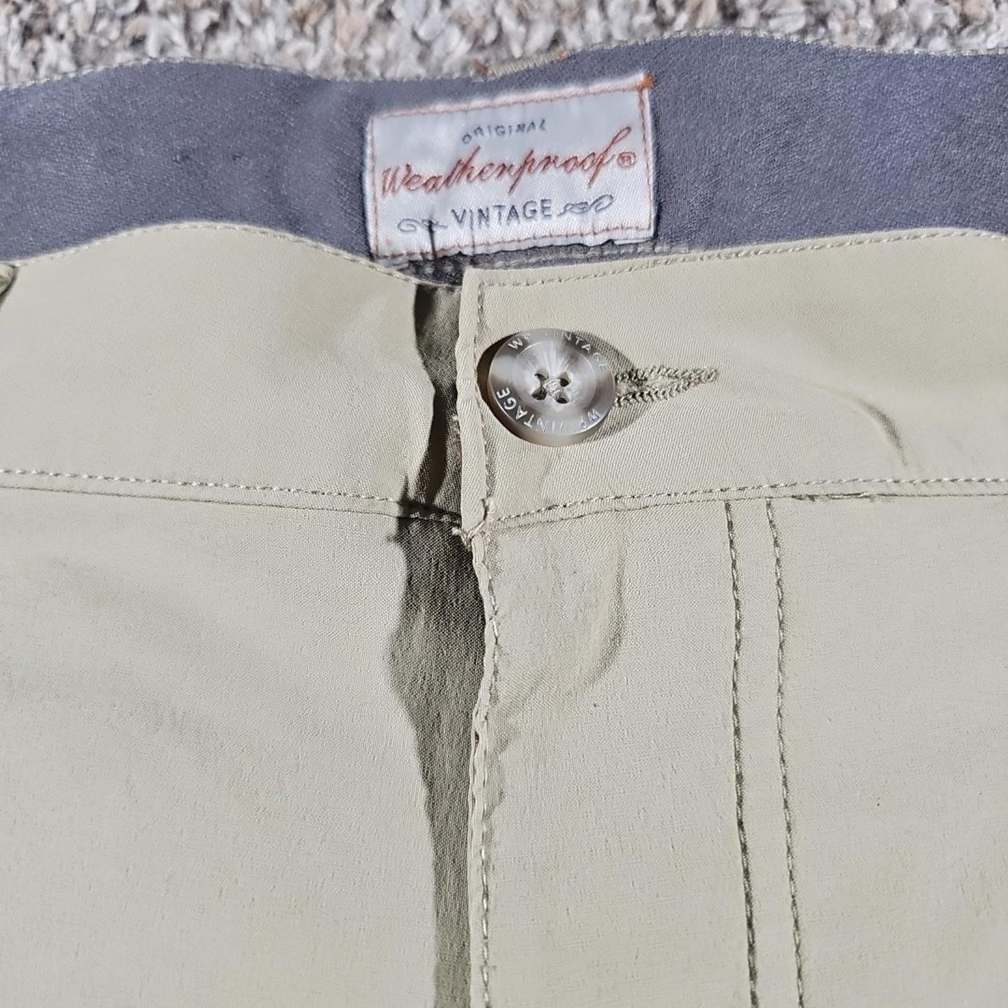 Original Weatherproof Vintage Trail Shorts Sz 40 Khaki