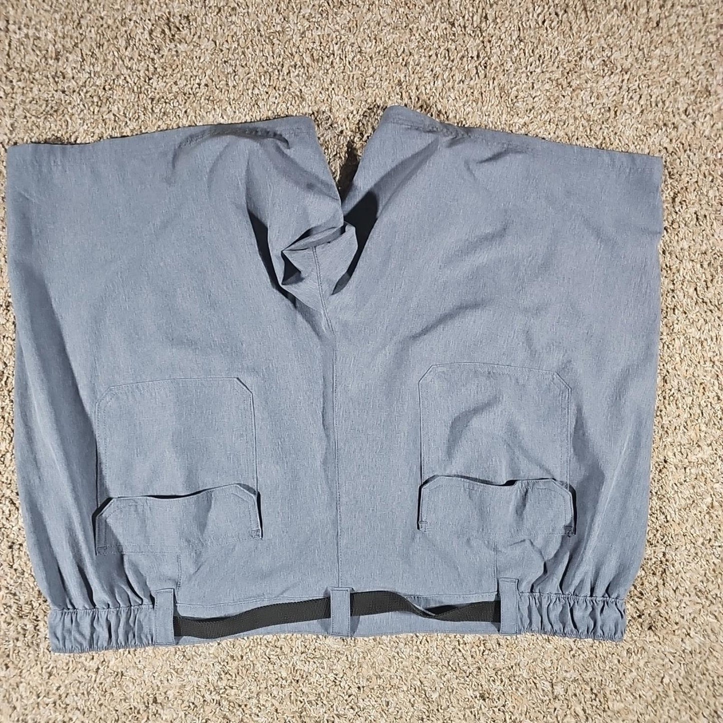 Croft & Barrow Relaxed Stretch Blue Belted Cargo Hiking Shorts Sz 50