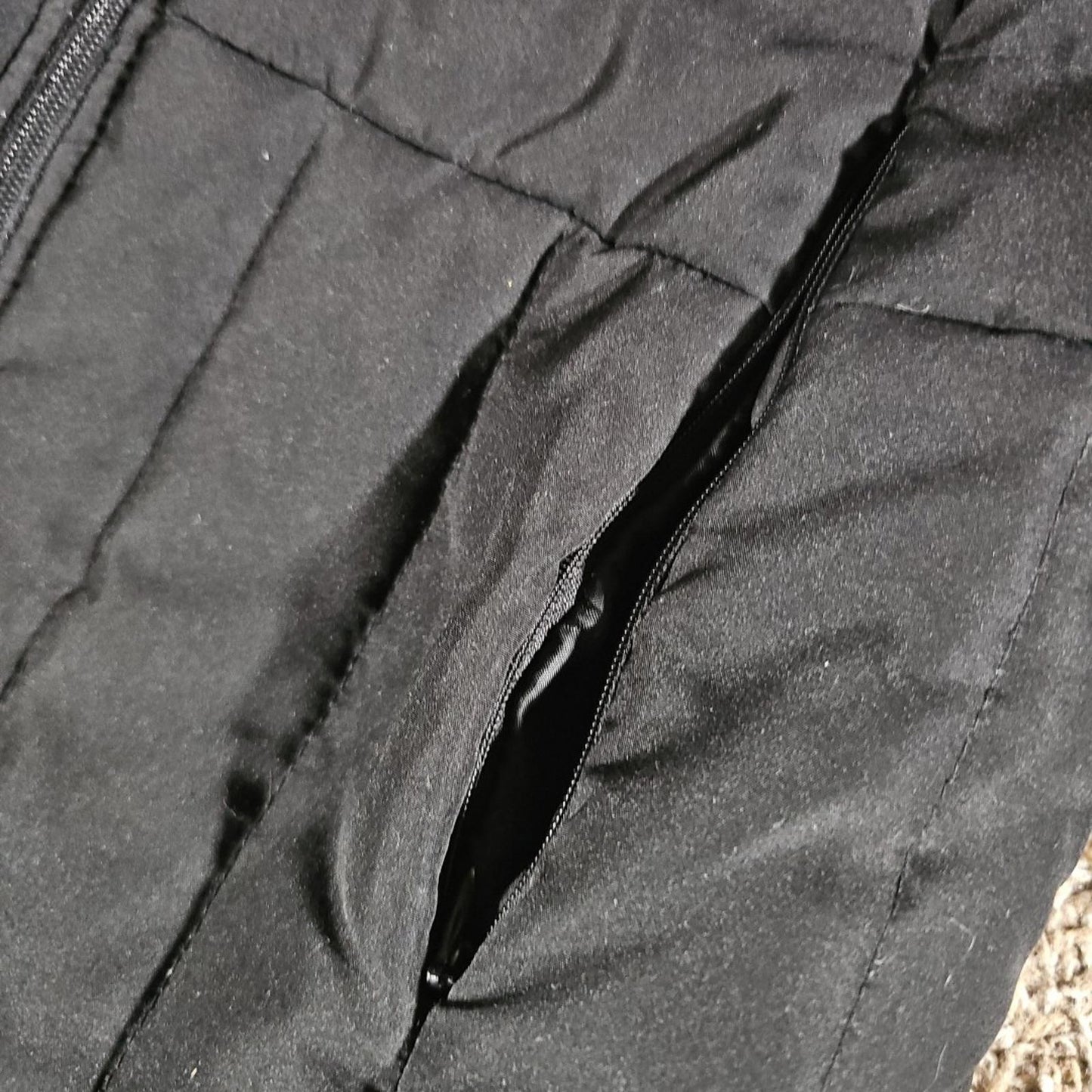 Kenneth Cole Reaction Womens M Black Down Puffer Full Zip